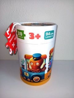 Obrázek z Naučné puzzle 20 dílků - vlak 94cm 